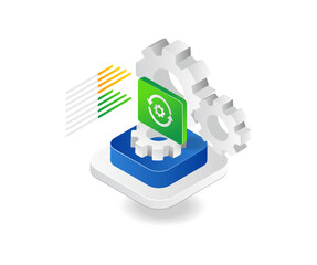 Aufkleber - Data monitoring process symbol