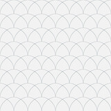 Fototapeta Kuchnia - White seamless pattern delicate geometric arch, elegant background for textile design