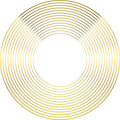 Abstract shapes in art deco style..gold circle