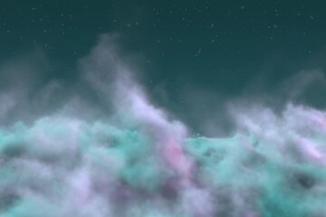 Wall Mural - Abstract background design illustration of mystery clouds concept with snowflakes you can use for any purposes