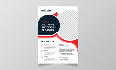 Wall Mural - Modern blue and green design template for poster flyer brochure cover leaflet. design layout with triangle graphic elements and space for Vector background.