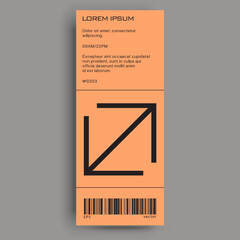 Poster - Brutalist poster design template layout with bold typography and brutal vector pattern with abstract geometric shapes. Great for branding, presentation, album print, website header, web banner.