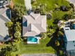 Aerial View of House with swimming pool in Florida