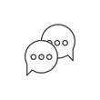 © fanisa - Chat icon, message icon,Email icon vector symbol vector illustration. Chatting or messaging bubbles with dots flat icon apps and websites