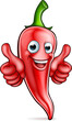 Red Pepper Cartoon Character