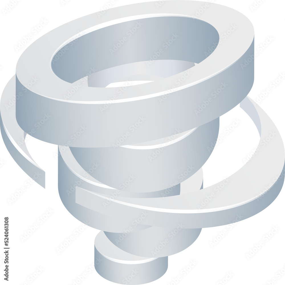 Tornado Cyclone Hurricane Twister 3d Icon Stock Illustration | Adobe Stock