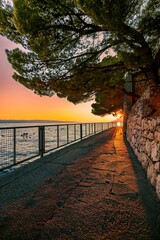 Poster - Gorgeous sunset on Adriatic Sea.