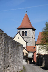 Canvas Print - Mauerturm in Sommerhausen