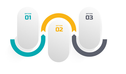 THREE transparent Infographic charts design template with 3 options or steps and charts. used in financial and business workflow design