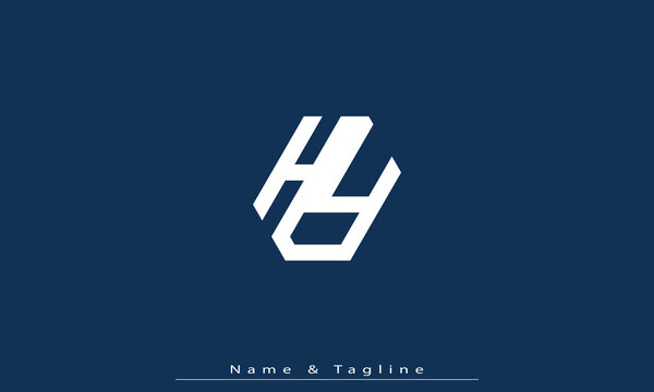 Alphabet letters Initials Monogram logo HY , YH