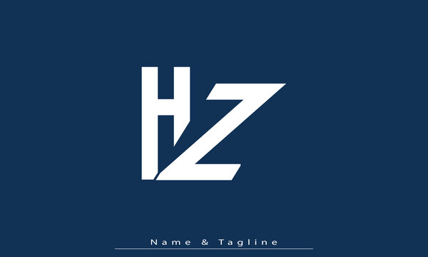 Alphabet letters Initials Monogram logo HZ , ZH