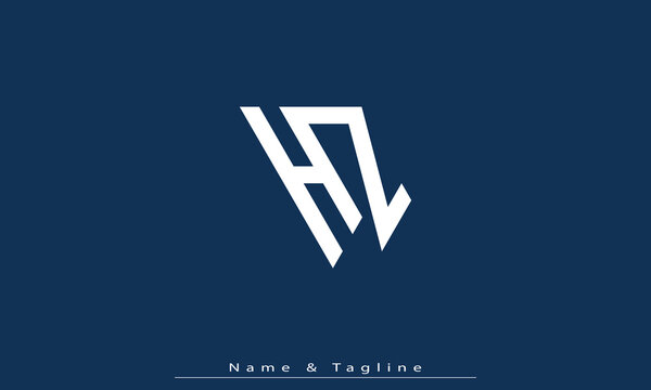 Alphabet letters Initials Monogram logo HZ , ZH
