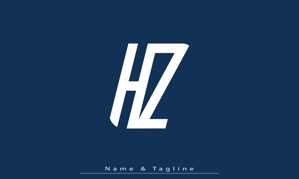 Alphabet letters Initials Monogram logo HZ , ZH