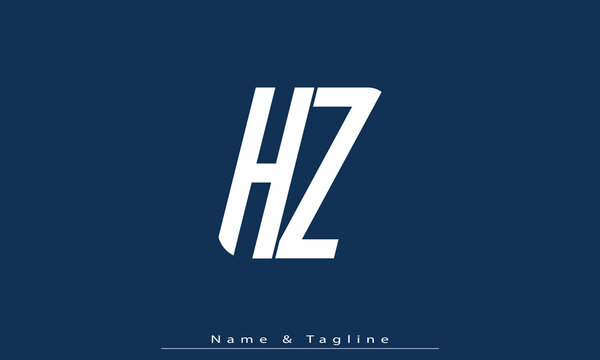 Alphabet letters Initials Monogram logo HZ , ZH