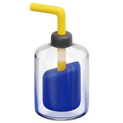 Wall Mural - wash bottle 3d render icon illustration