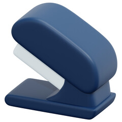 Canvas Print - stapler 3d render icon illustration