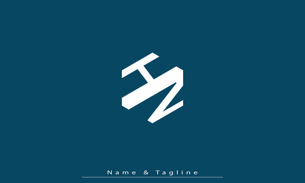 Alphabet letters Initials Monogram logo HZ , ZH