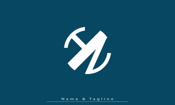 Alphabet letters Initials Monogram logo HZ , ZH