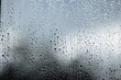© Ishtvan - Drops on the glass at home after the rain