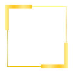 Wall Mural - Gold square frame png