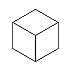 Poster - abstract line geometric sign in hexagon and triangle shapes. minimal logotypes collection. simple or