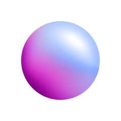 ball 3d in color gradient for design element