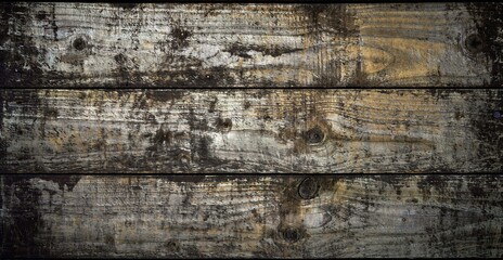 Sticker - Closeup shot of an old dirty wooden floor or wall as a background, perfect for your text