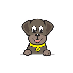 cute puppy design vector