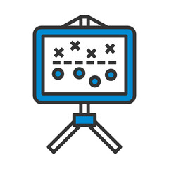 Poster - American Football Game Plan Stand Icon