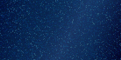 Poster - abstract blue technology pixel background, vector illustration