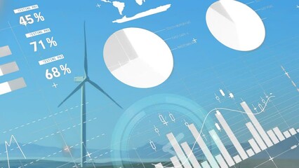 Poster - Animation of data processing over wind turbine