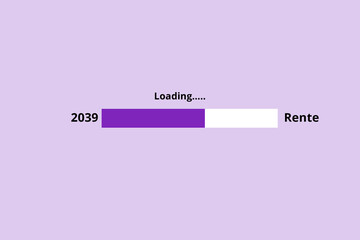 Poster - Rente ist loading 2039