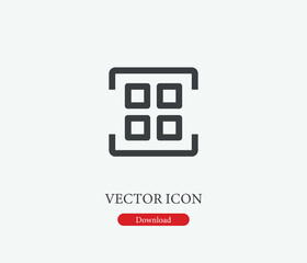 Poster - System group vector icon. Editable stroke. Symbol in Line Art Style for Design, Presentation, Website or Mobile Apps Elements, Logo.  System group symbol illustration. Pixel vector graphics - Vector