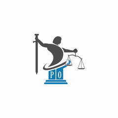 Initial PO Attorney at law logo stock vectors | Logo design inspiration, Logo design, Design inspiration