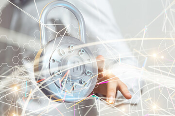 security data code digital in hand
