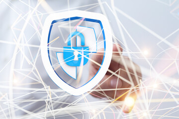 security data code digital in hand