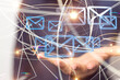 © vegefox.com - Hand Touching Email With Finger.