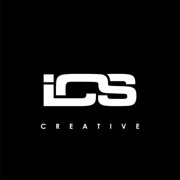 ICS Letter Initial Logo Design Template Vector Illustration