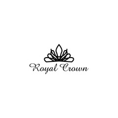 Wall Mural - Royal Crown Logo Design Vector