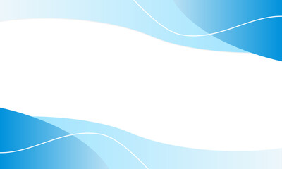 Wall Mural - Modern decorative blue wave style design. Applicable for Presentation, Covers, Placards, Posters and Banner