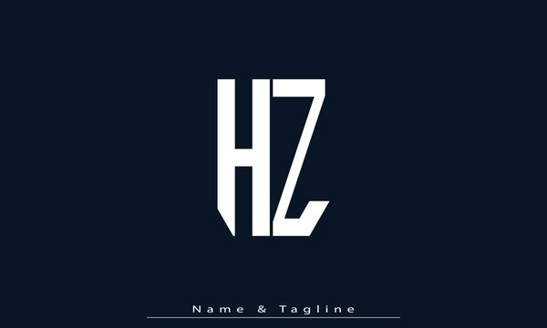 Alphabet letters Initials Monogram logo HZ , ZH