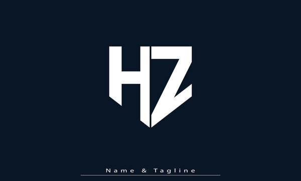 Alphabet letters Initials Monogram logo HZ , ZH