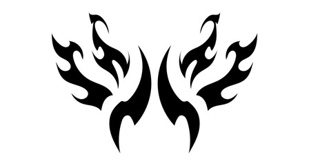 Poster - Ornament, design or print on a T-shirt in the form of a tattoo. Abstract image.
