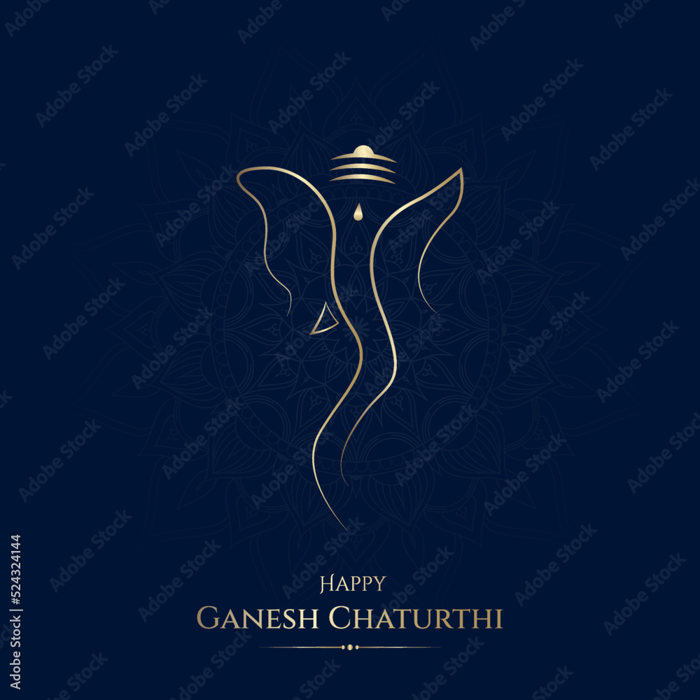 Happy Ganesh Chaturthi Social Media Post Design