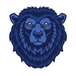 Bear head mascot.	