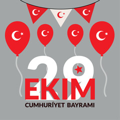 Wall Mural - Ekim Cumhuriyet Bayrami 29