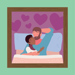 Wall Mural - picture of couple