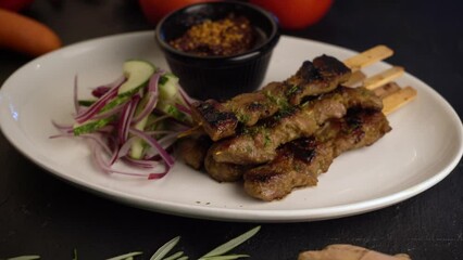 Poster - Beef kebab , satay