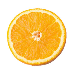 Sticker - Fresh Sliced ​​oranges isolated over alpha background