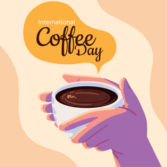 Wall Mural - international coffee day, design